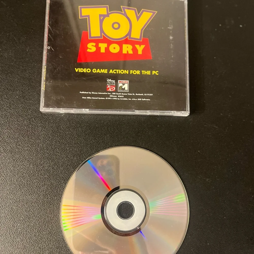 Toy Story Video Game Power Play PC CD-Rom 1996 Disney Pixar Interactive